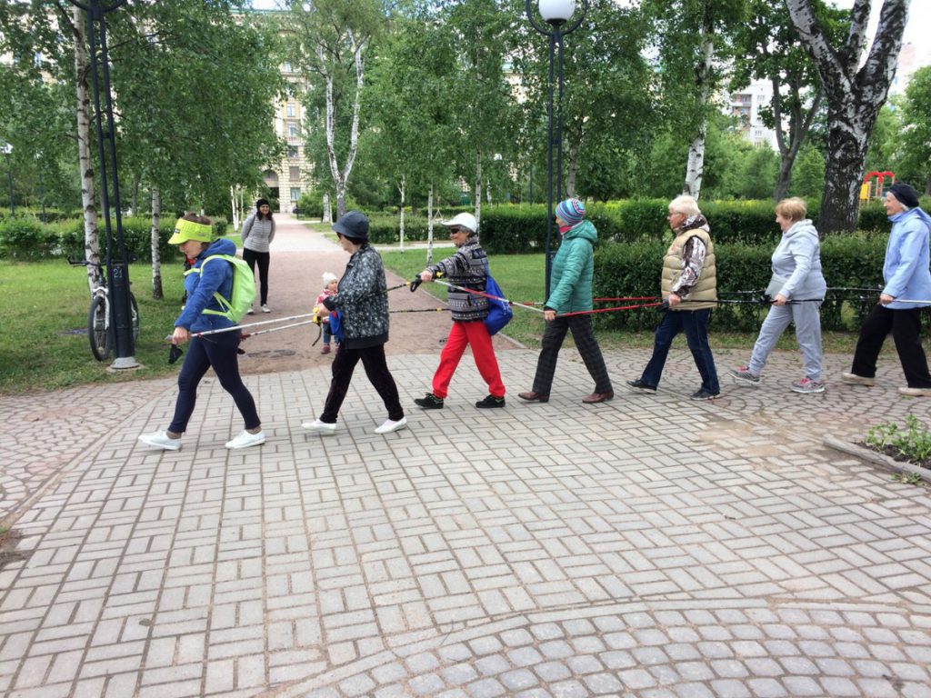 Открылась группа скандинавской ходьбы на Васильевском острове в Санкт-Петербурге